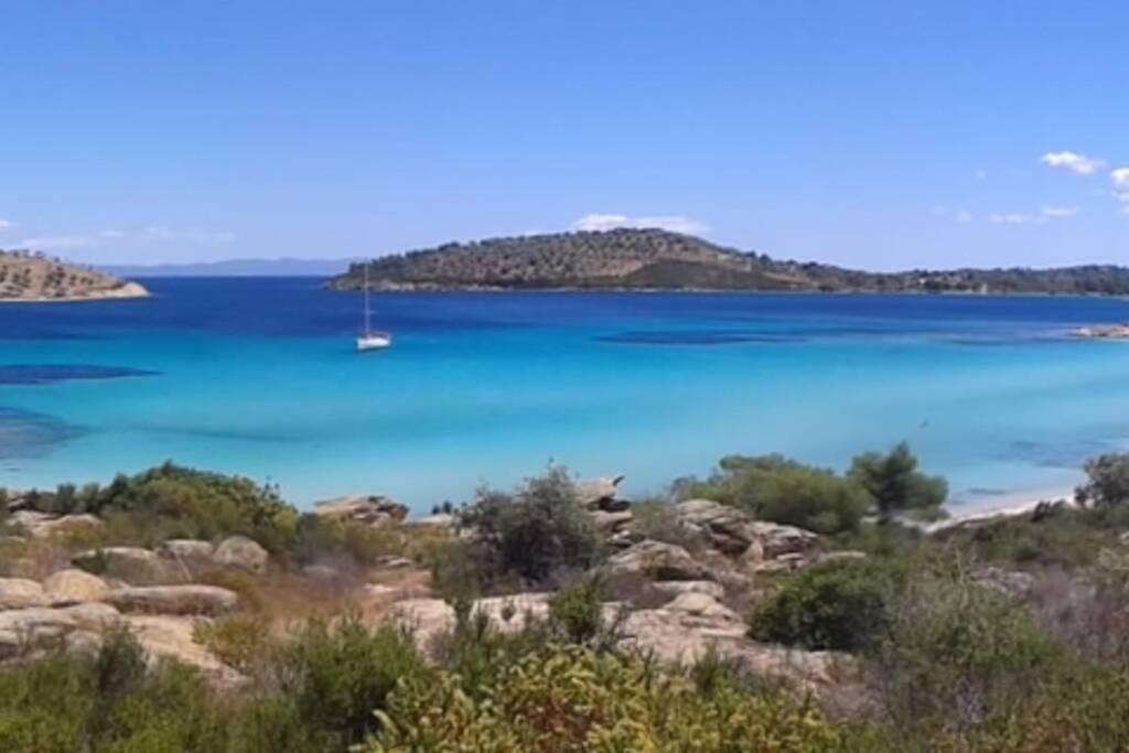 Havikee, Private Beach Villa! Ormos Panagias Exterior foto